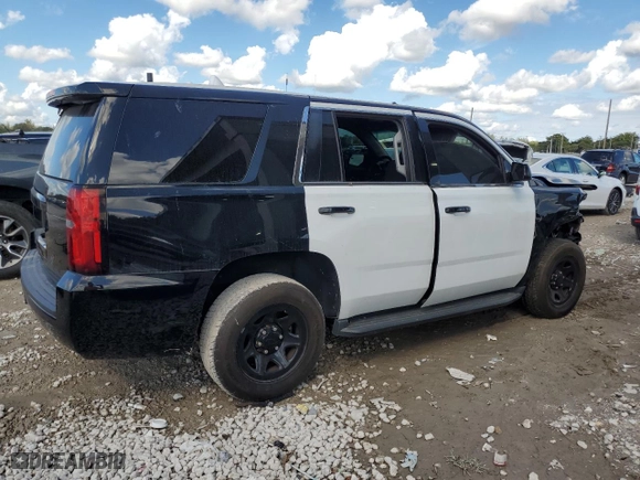 2018 Chevrolet Tahoe Commercial with VIN 1GNLCDEC6JR261247, listed as a Copart auction lot 46399545 with 0 mi miles and Salvage Title. Bid and sale history available at carsss.com. Image 3.