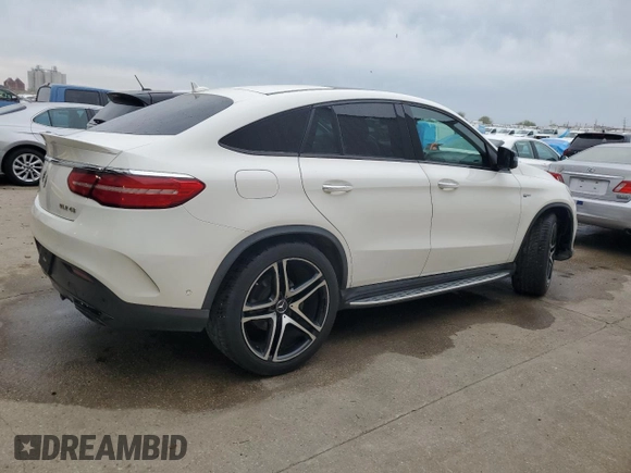 2019 Mercedes-Benz GLE 43 AMG with VIN 4JGED6EB7KA153944, listed as a Copart auction lot 50173945 with 118,802 mi miles and Salvage title. Bid and sale history available at DreamBid. Image 3.