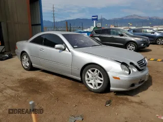 2002 Mercedes-Benz CL with VIN WDBPJ75J72A030386, listed as a Copart auction lot 63415904 with Not Provided miles and Salvage Title. Bid and sale history available at carsss.com. Image 4.