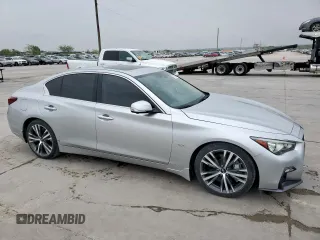 2019 Infiniti Q50 3.0t LUXE with VIN JN1EV7AP4KM511060, listed as a Copart auction lot 51329305 with 48,098 mi miles and Clean Title. Bid and sale history available at carsss.com. Image 4.