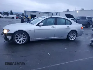 2006 BMW 7 Series 750i with VIN WBAHL83566DT05890, listed as a Copart auction lot 85469504 with 151,107 mi miles and Salvage Title. Bid and sale history available at carsss.com. Image 1.