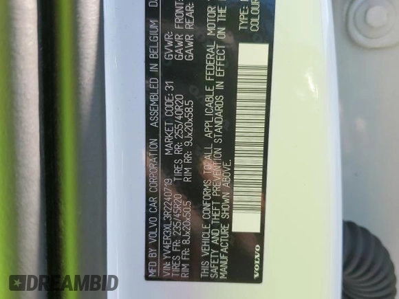 2024 Volvo XC40 Plus z VIN YV4ER3XL3R2240719, wystawiony jako Copart lot #43649755 z przebiegiem 1 281 mil mil oraz Szkoda całkowita • Salvage title. Historia ofert i sprzedaży dostępna na DreamBid. Obrazek 13.