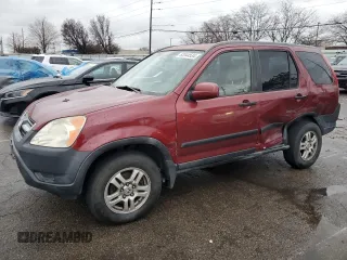 2002 Honda CR-V EX with VIN JHLRD78812C013049, listed as a Copart auction lot 57647755 with 313,267 mi miles and Salvage title. Bid and sale history available at DreamBid. Image 1.