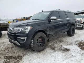 2018 Ford Expedition Max Platinum with VIN 1FMJK1MT0JEA08639, listed as a Copart auction lot 44918505 with 77,497 mi miles and Salvage title. Bid and sale history available at DreamBid. Image 1.