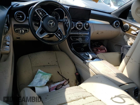 2019 Mercedes-Benz C 300 with VIN WDDWK8DB5KF828632, listed as a Copart auction lot 73855794 with Not Provided miles and Non Repairable. Bid and sale history available at carsss.com. Image 8.