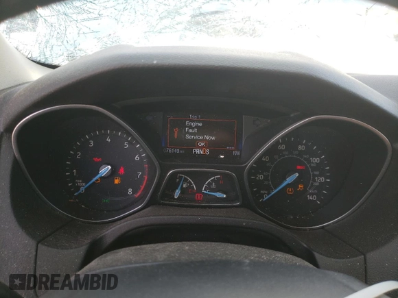 2016 Ford Focus SE with VIN 1FADP3F2XGL295257, listed as a Copart auction lot 78230633 with 76,149 mi miles and Salvage title. Bid and sale history available at DreamBid. Image 9.