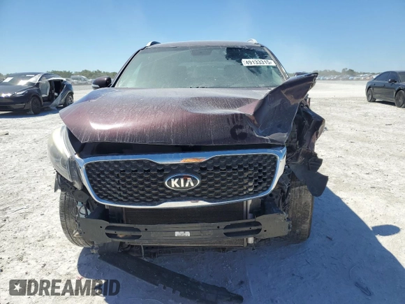 2017 Kia Sorento LX with VIN 5XYPG4A38HG200138, listed as a Copart auction lot 49133315 with 116,626 mi miles and Non Repairable. Bid and sale history available at carsss.com. Image 5.