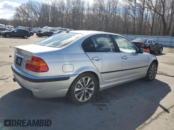 2004 BMW 3 Series 330xi with VIN WBAEW53444PG11808, listed as a Copart auction lot 47438665 with 145,210 mi miles and Salvage Title. Bid and sale history available at carsss.com. Image 3.