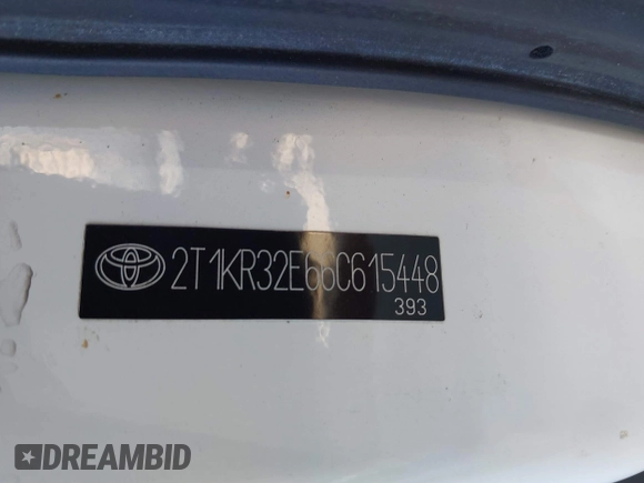 2006 Toyota Matrix STD z VIN 2T1KR32E66C615448, wystawiony jako IAAI lot #42236631 z przebiegiem 256 979 mil mil oraz . Historia ofert i sprzedaży dostępna na DreamBid. Obrazek 9.