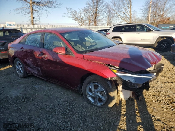 2023 Hyundai Elantra SE with VIN KMHLL4AGXPU579259, listed as a Copart auction lot 87810635 with 13,179 mi miles and Salvage Title. Bid and sale history available at carsss.com. Image 4.