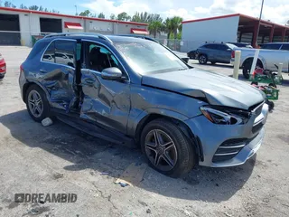 2020 Mercedes-Benz GLE 350 with VIN 4JGFB4KB0LA060591, listed as a IAAI auction lot 42487195 with 64,847 mi miles and . Bid and sale history available at DreamBid. Image 1.