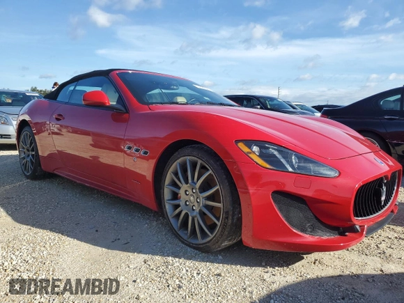 2013 Maserati GranTurismo Convertible Sport with VIN ZAM45VMA7D0073435, listed as a Copart auction lot 74539344 with 0 mi miles and Salvage Title. Bid and sale history available at carsss.com. Image 4.