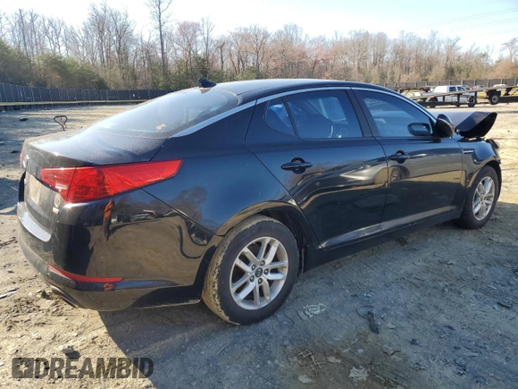 2011 Kia Optima LX with VIN KNAGM4A74B5074854, listed as a Copart auction lot 49047415 with 186,404 mi miles and Salvage Title. Bid and sale history available at carsss.com. Image 3.