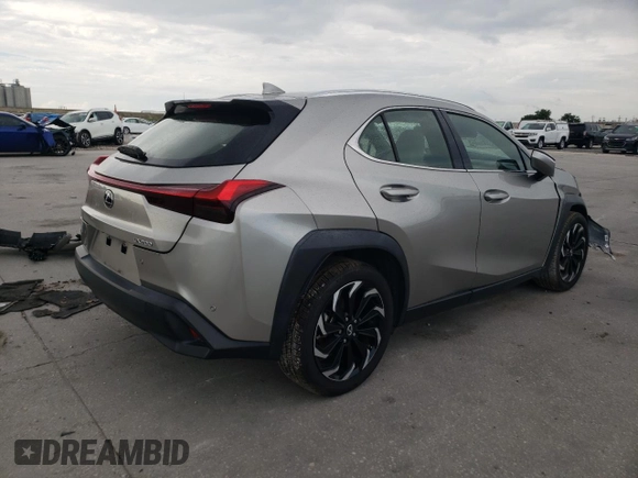 2020 Lexus UX with VIN JTHP3JBH8L2030935, listed as a Copart auction lot 60865774 with 25,743 mi miles and Salvage Title. Bid and sale history available at carsss.com. Image 3.
