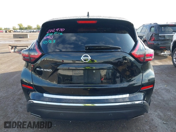 2022 Nissan Murano S with VIN 5N1AZ2AJ4NC114081, listed as a IAAI auction lot 40743673 with 39,124 mi miles and . Bid and sale history available at DreamBid. Image 17.