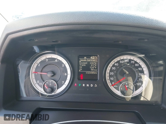 2017 Ram 1500 Express with VIN 1C6RR7FG2HS852044, listed as a IAAI auction lot 41427405 with 102,495 mi miles and . Bid and sale history available at DreamBid. Image 7.