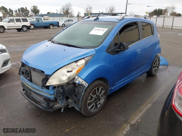 2013 Chevrolet Spark LT with VIN KL8CF6S97DC513561, listed as a IAAI auction lot 41487216 with 166,159 mi miles. Bid and sale history available at carsss.com. Image 2.