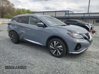 2022 Nissan Murano SL with VIN 5N1AZ2CJ1NC108624, listed as a Copart auction lot 49887465 with 29,733 mi miles and Salvage Title. Bid and sale history available at carsss.com. Image 4.