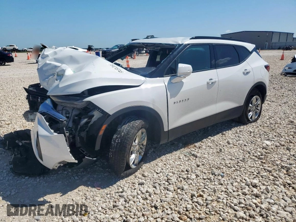 2021 Chevrolet Blazer LT with VIN 3GNKBBRA5MS519433, listed as a Copart auction lot 61215745 with 122,501 mi miles and Salvage title. Bid and sale history available at DreamBid. Image 1.