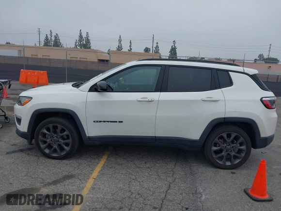2021 Jeep Compass 80th Anniversary with VIN 3C4NJCEB4MT577055, listed as a IAAI auction lot 41847664 with 106,135 mi miles and . Bid and sale history available at carsss.com. Image 14.