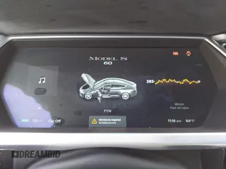 2014 Tesla Model S 60 with VIN 5YJSA1S10EFP32851, listed as a IAAI auction lot 41730746 with 91,657 mi miles and . Bid and sale history available at DreamBid. Image 7.