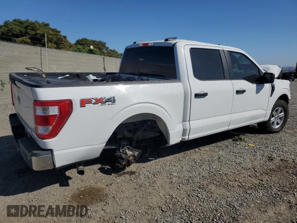 2021 Ford F-150 XL with VIN 1FTFW1E50MFC05081, listed as a Copart auction lot 63128785 with Not provided miles and Salvage title. Bid and sale history available at DreamBid. Image 3.