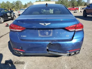 2017 Genesis G80 Ultimate with VIN KMHGN4JF7HU181009, listed as a Copart auction lot 47967285 with Not Provided miles and Salvage Title. Bid and sale history available at DreamBid. Image 6.