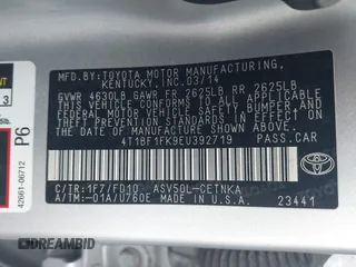 2014 Toyota Camry L with VIN 4T1BF1FK9EU392719, listed as a IAAI auction lot 41090249 with 168,064 mi miles. Bid and sale history available at carsss.com. Image 9.