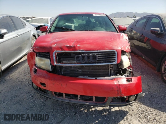 2004 Audi A4 1.8T with VIN WAULC68E44A027691, listed as a Copart auction lot 76308064 with 114,236 mi miles and Salvage Title. Bid and sale history available at carsss.com. Image 5.