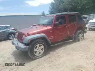 2013 Jeep Wrangler Unlimited Sport with VIN 1C4BJWDG5DL519503, listed as a Copart auction lot 64560335 with 124,378 mi miles and Salvage title. Bid and sale history available at DreamBid. Image 1.