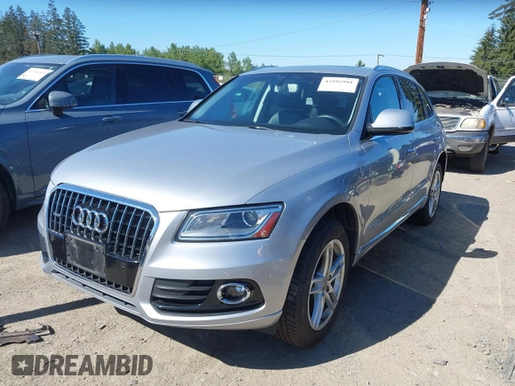 2015 Audi Q5 Premium Plus with VIN WA1LFAFP0FA007842, listed as a IAAI auction lot 42195991 with 107,105 mi miles and . Bid and sale history available at DreamBid. Image 17.