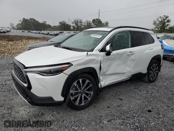2023 Toyota Corolla Cross XLE с VIN 7MUDAAAG6PV071281, выставлен на аукционе Copart как лот 59691915 с пробегом Не указан миль и Списание • Salvage title. История ставок и продаж доступна на DreamBid. Изображение 1.