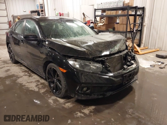 2020 Honda Civic Sedan Sport with VIN 2HGFC2F83LH569159, listed as a IAAI auction lot 41833183 with 97,100 mi miles. Bid and sale history available at carsss.com. Image 18.