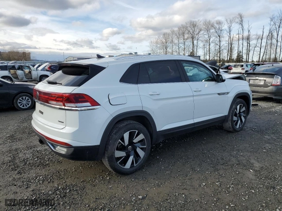 2025 Volkswagen Atlas Cross Sport 2.0T SE w/Technology with VIN 1V2HE2CAXSC200632, listed as a Copart auction lot 44408765 with 2,932 mi miles and Clean Title. Bid and sale history available at carsss.com. Image 3.