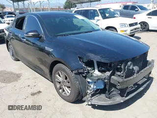 2019 Kia Optima LX with VIN 5XXGT4L39KG324374, listed as a IAAI auction lot 42319845 with 120,526 mi miles and . Bid and sale history available at DreamBid. Image 1.