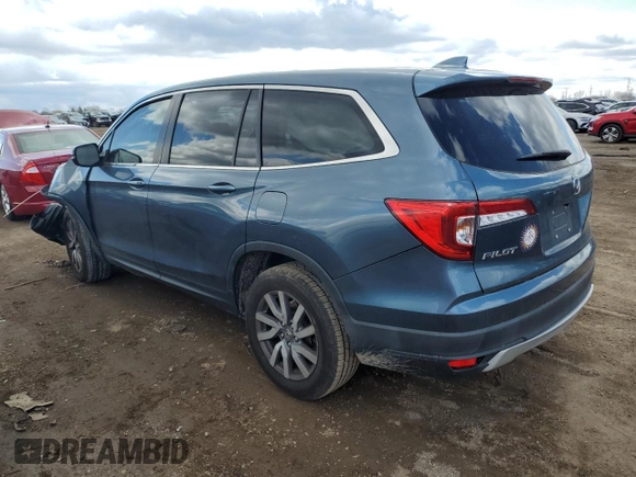 2019 Honda Pilot EX-L with VIN 5FNYF5H51KB042518, listed as a Copart auction lot 51809355 with 64,712 mi miles and Salvage Title. Bid and sale history available at DreamBid. Image 2.