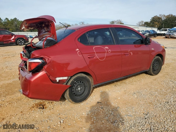 2022 Mitsubishi Mirage G4 ES with VIN ML32FUFJ8NHF00615, listed as a Copart auction lot 42358295 with 49,952 mi miles and Salvage Title. Bid and sale history available at carsss.com. Image 3.