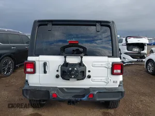 2023 Jeep Wrangler Sahara with VIN 1C4HJXEN7PW701607, listed as a IAAI auction lot 41774580 with 13,376 mi miles. Bid and sale history available at carsss.com. Image 16.