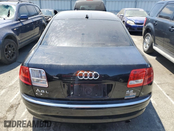 2005 Audi A8 L with VIN WAUML44E75N015513, listed as a Copart auction lot 66826664 with 0 mi miles and Salvage Title. Bid and sale history available at carsss.com. Image 6.