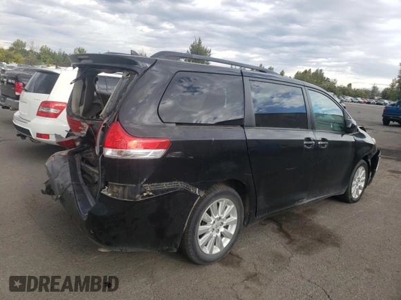 2011 Toyota Sienna XLE with VIN 5TDDK3DC1BS022039, listed as a Copart auction lot 71971634 with 121,100 mi miles and Salvage Title. Bid and sale history available at carsss.com. Image 3.