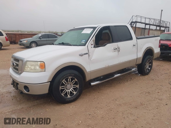 2007 Ford F-150 XLT with VIN 1FTPW14V57KC83518, listed as a IAAI auction lot 41962024 with 250,816 mi miles. Bid and sale history available at carsss.com. Image 2.