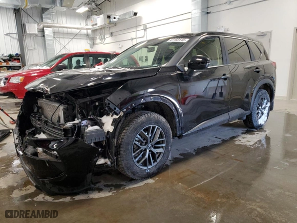 2024 Nissan Rogue S with VIN JN8BT3AB8RW422906, listed as a Copart auction lot 47159145 with 17,961 mi miles and Salvage Title. Bid and sale history available at carsss.com. Image 1.