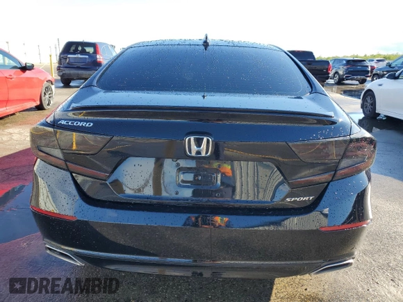 2019 Honda Accord Sport with VIN 1HGCV1F38KA090759, listed as a Copart auction lot 49012565 with 77,978 mi miles and Salvage Title. Bid and sale history available at DreamBid. Image 6.
