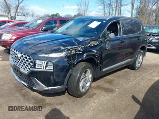 2022 Hyundai Santa Fe SEL with VIN 5NMS2DAJ2NH457997, listed as a IAAI auction lot 41667300 with 34,045 mi miles. Bid and sale history available at carsss.com. Image 2.