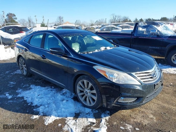 2013 Hyundai Azera with VIN KMHFH4JG9DA250936, listed as a IAAI auction lot 41253778 with 149,824 mi miles. Bid and sale history available at carsss.com. Image 1.