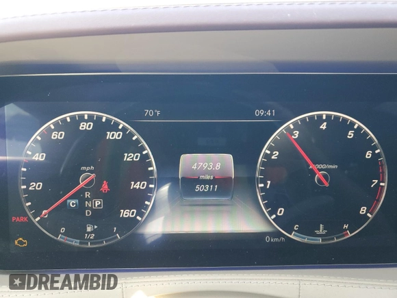 2018 Mercedes-Benz S 560 with VIN WDDUG8DB2JA369175, listed as a Copart auction lot 50404675 with 50,311 mi miles and Salvage Title. Bid and sale history available at carsss.com. Image 9.
