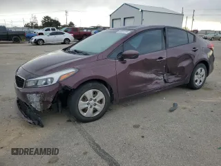2017 Kia Forte LX with VIN 3KPFK4A72HE042924, listed as a Copart auction lot 49030225 with 64,299 mi miles and Salvage Title. Bid and sale history available at carsss.com. Image 1.