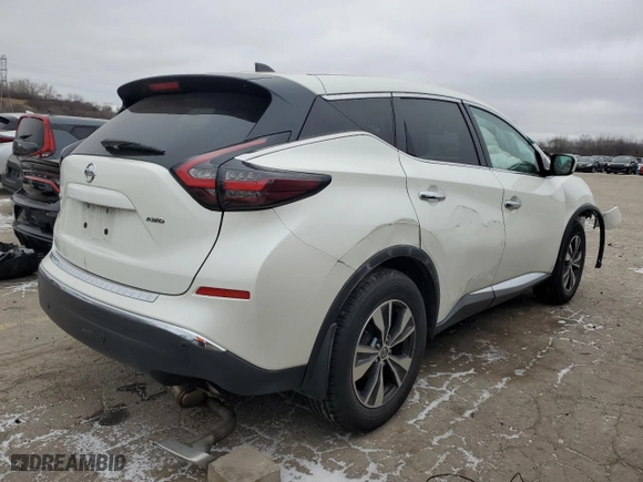 2022 Nissan Murano S with VIN 5N1AZ2AS8NC118871, listed as a Copart auction lot 87410044 with 0 mi miles and Non Repairable. Bid and sale history available at carsss.com. Image 3.