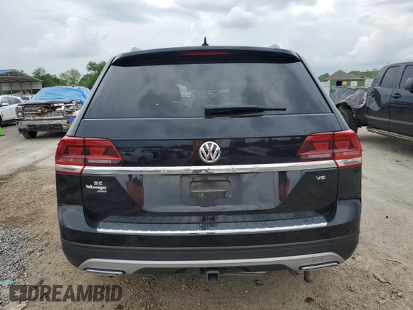 2019 Volkswagen Atlas SE with VIN 1V2WR2CA2KC546430, listed as a Copart auction lot 54391785 with 145,839 mi miles and Salvage title. Bid and sale history available at DreamBid. Image 6.