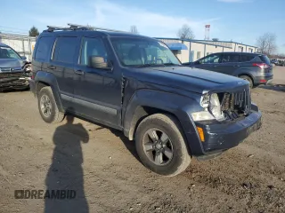 2008 Jeep Liberty Sport with VIN 1J8GN28K48W107880, listed as a Copart auction lot 47458215 with 225,444 mi miles and Salvage Title. Bid and sale history available at DreamBid. Image 4.